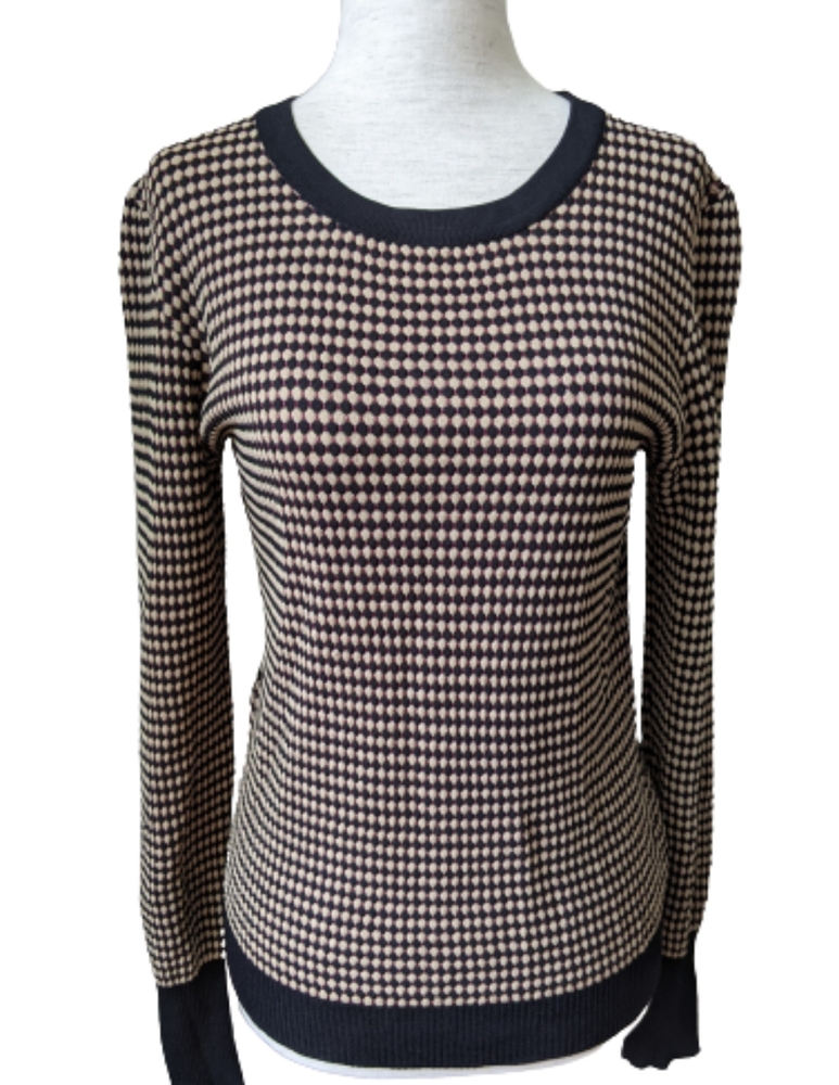 Zara Knit Long Sleeve Crew Neck Pullover Sweater M